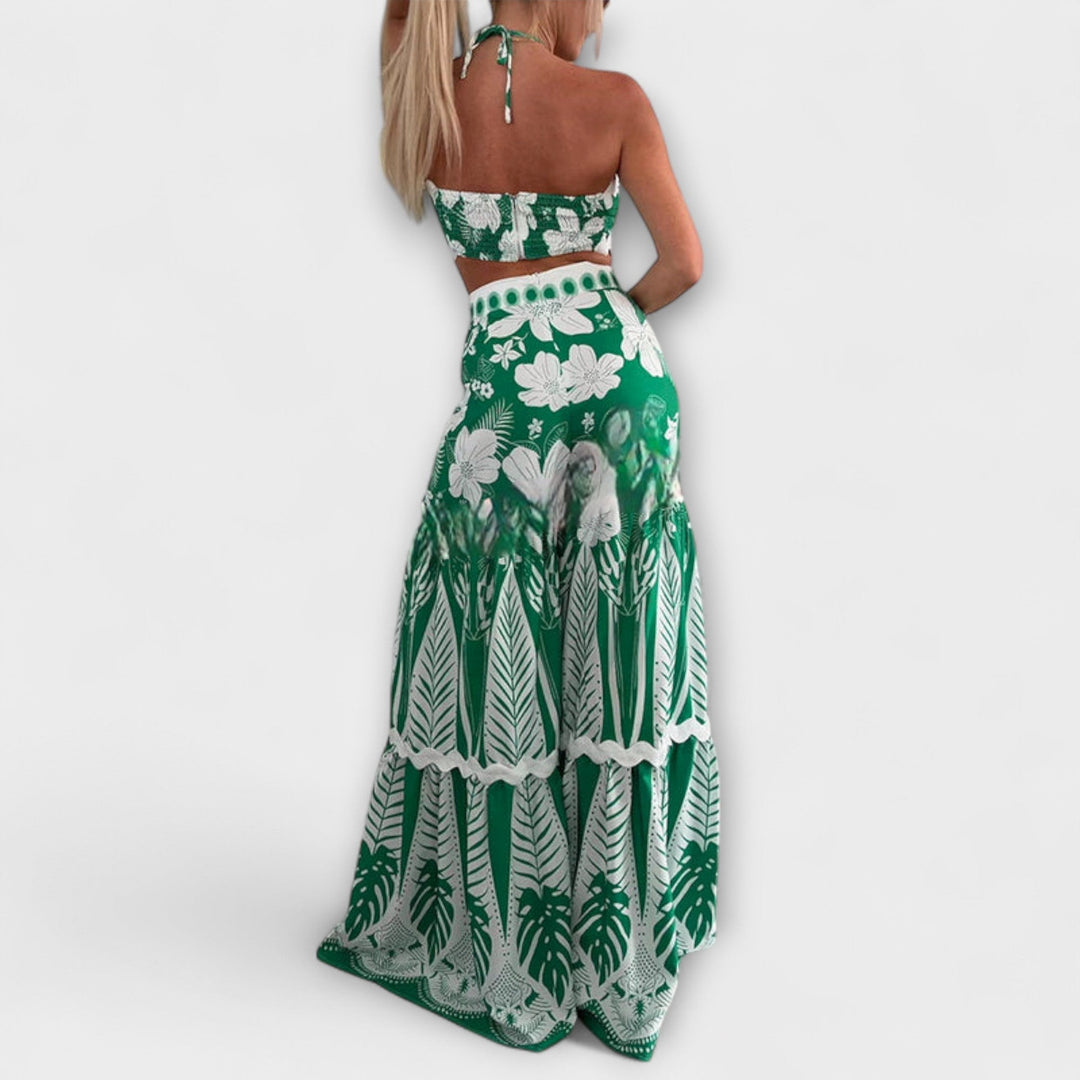 Zella - Cassie Ric Rac Trim Halter Ring Set