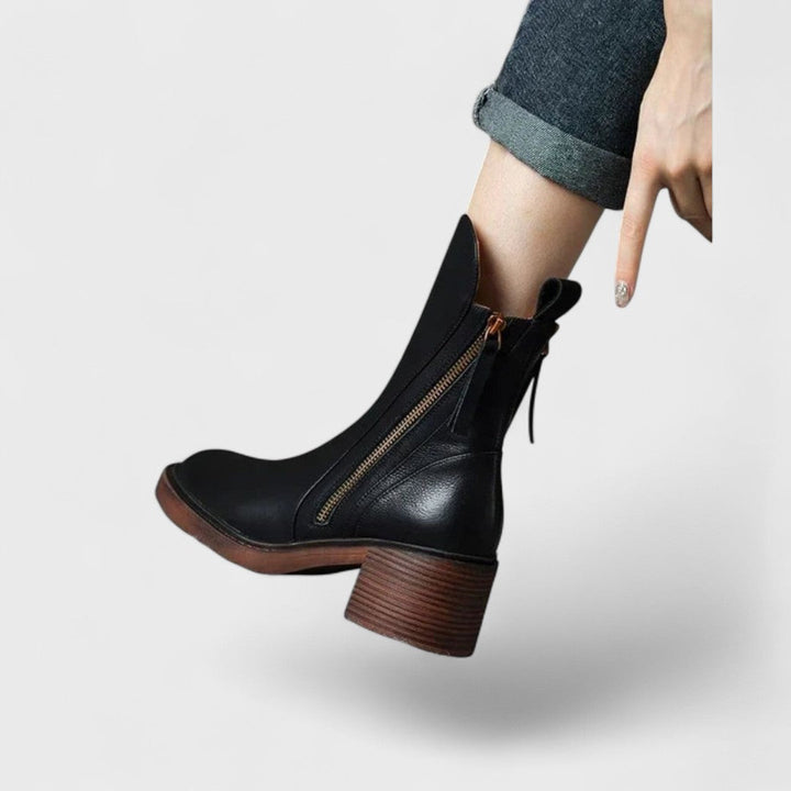 Garciel | Leather Ankle Boots