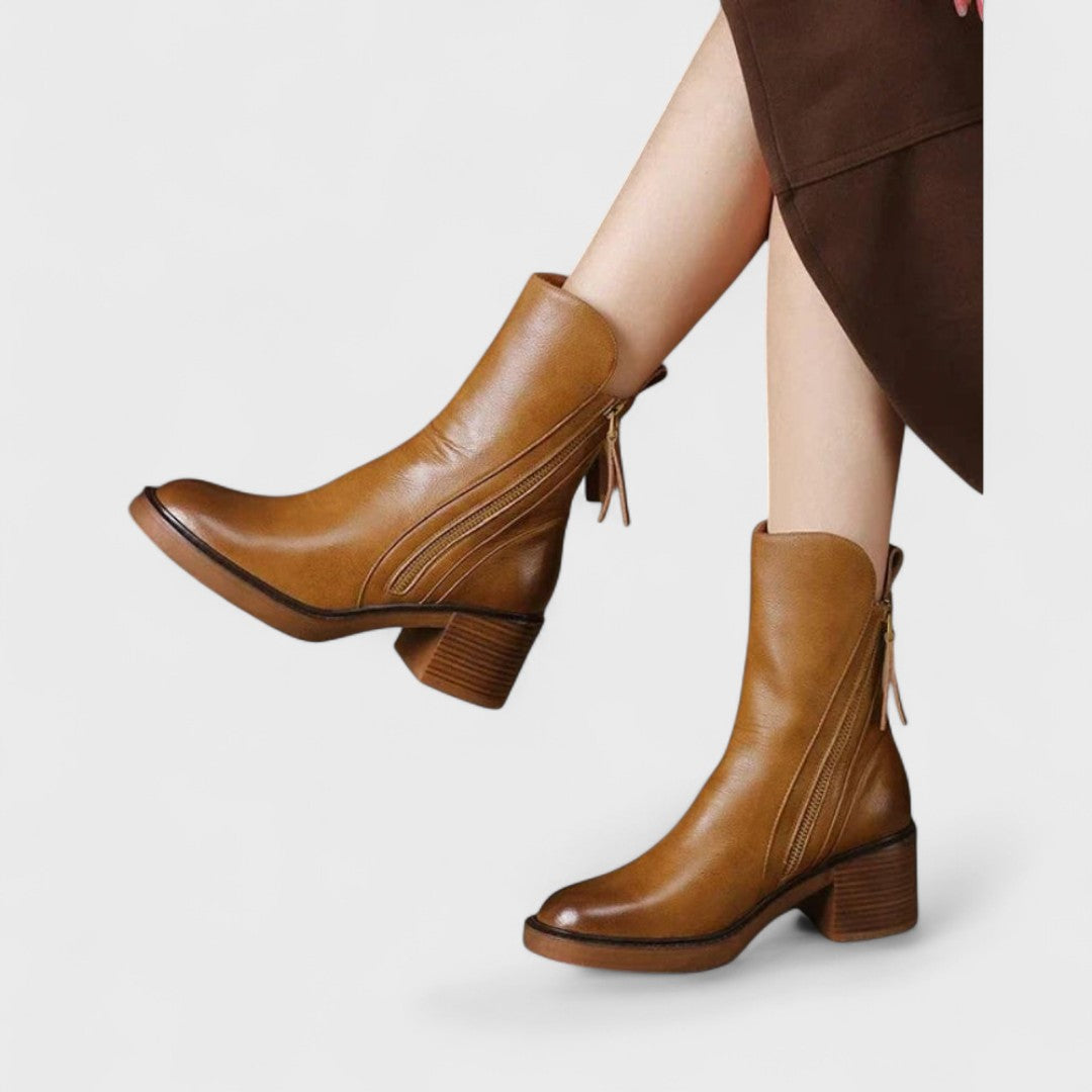 Garciel | Leather Ankle Boots
