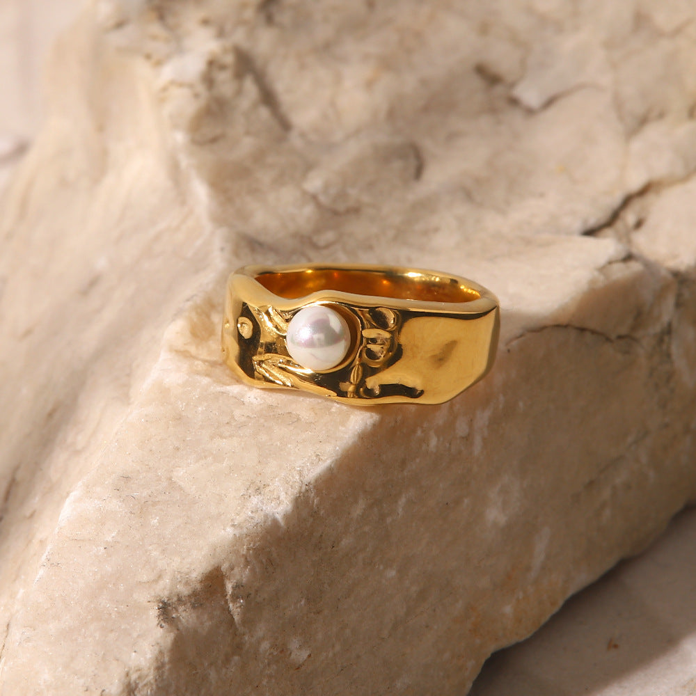 Bague en Perle Lava de Oro