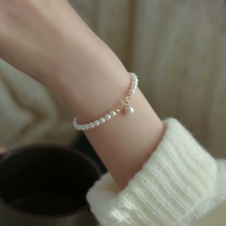 Bracelet en Argent Luxe avec Perles d'Eau Douce