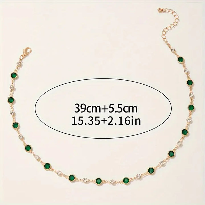 Emerald Green Pendant Necklace