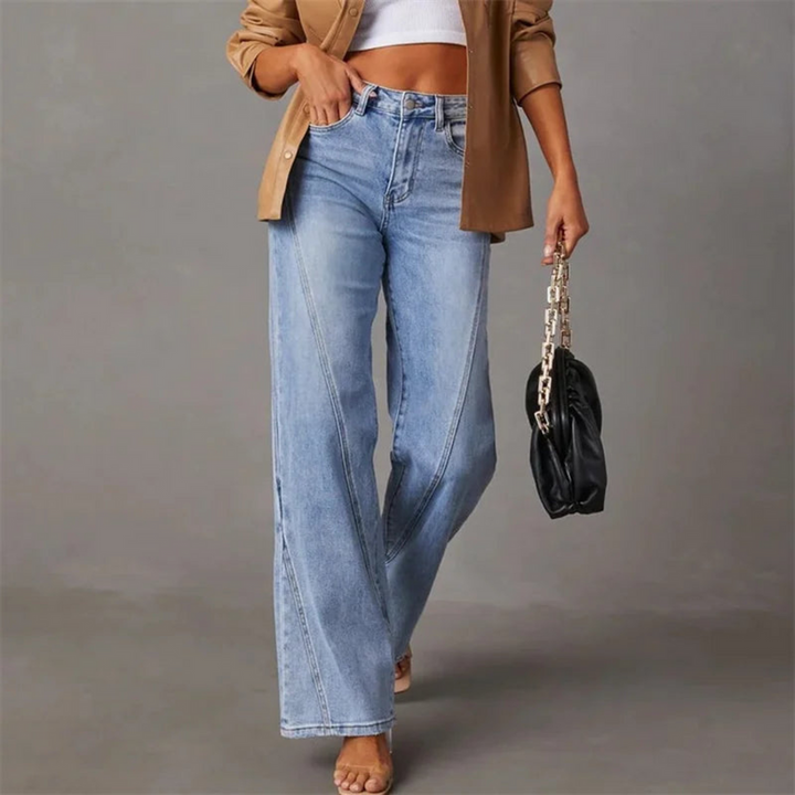 Olivia™ - High Waisted Wide Leg Jeans