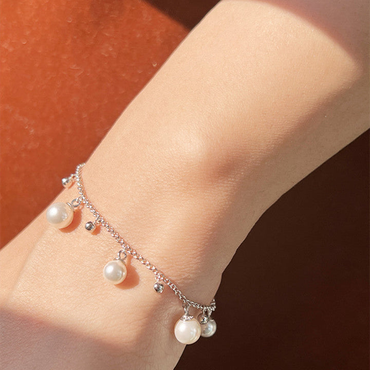 Bracelet en perles d'eau douce en or