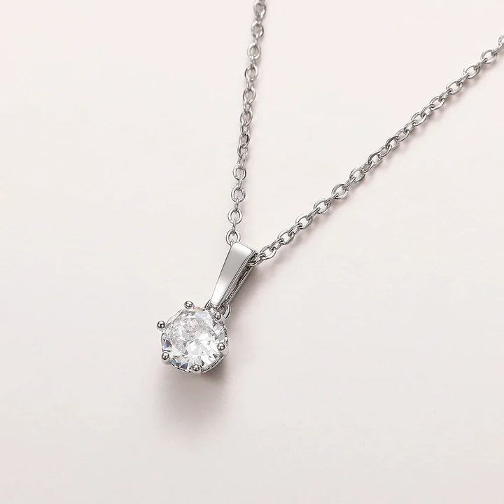 Classic Zirconium Pendant Necklace