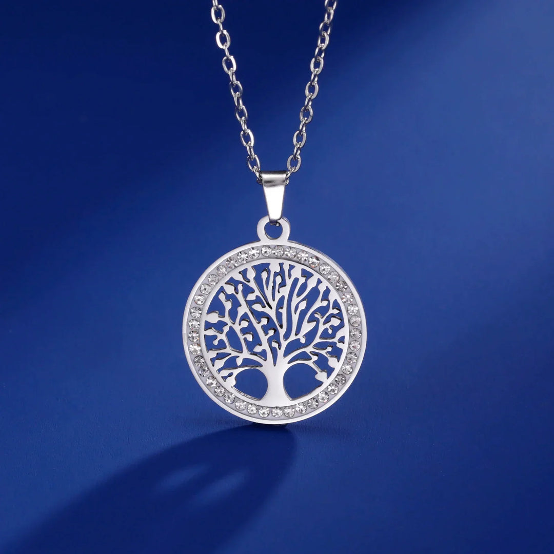 Brilliant Round Tree of Life Pendant