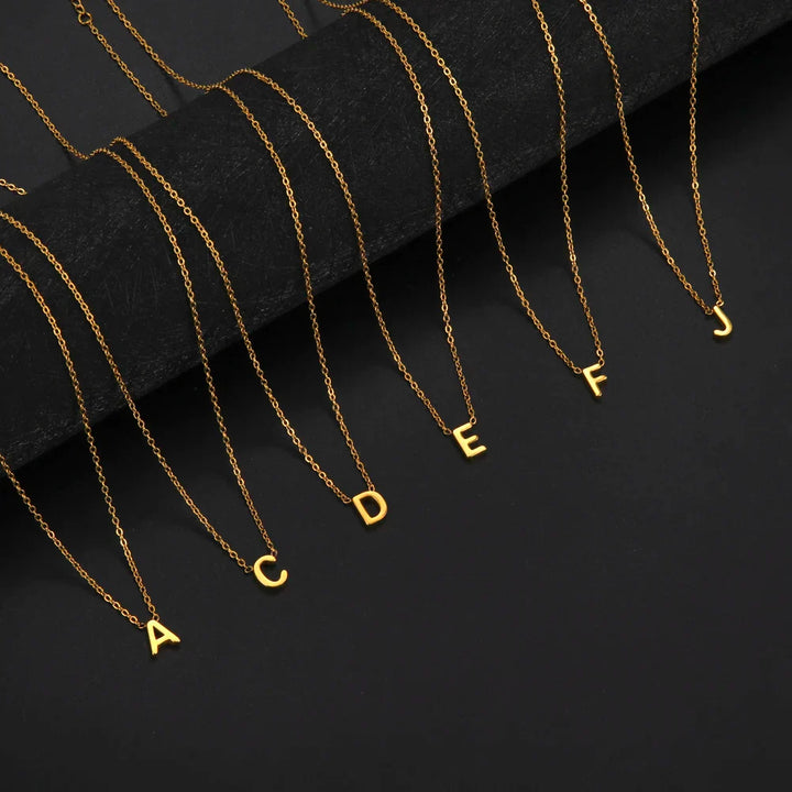 Brilliant Alphabet Pendant Necklace