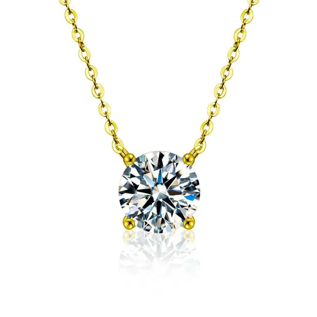 Gold-Plated Zircon Necklace
