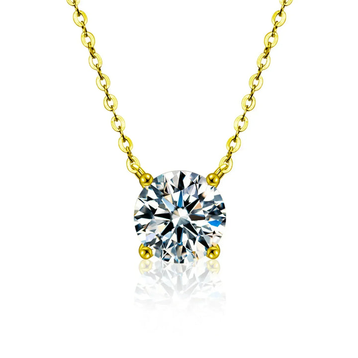 Gold-Plated Zircon Necklace