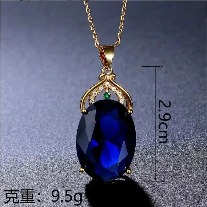 Sophisticated Crystal and Opal Pendant Necklace