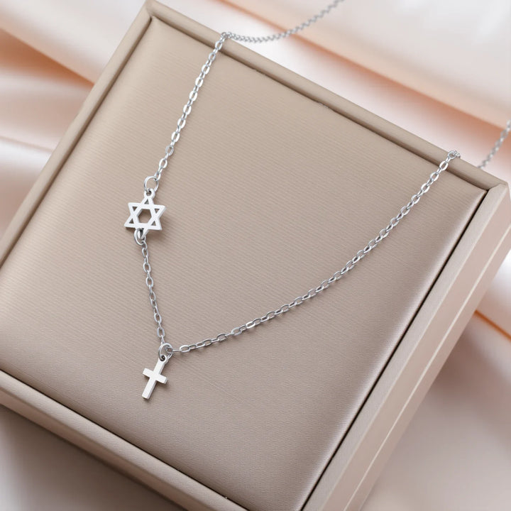 Sacred Star and Cross Pendant