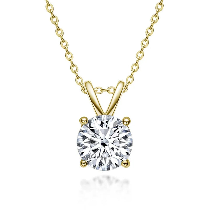 Exclusive Moissanite Diamond Necklace in Sterling Silver