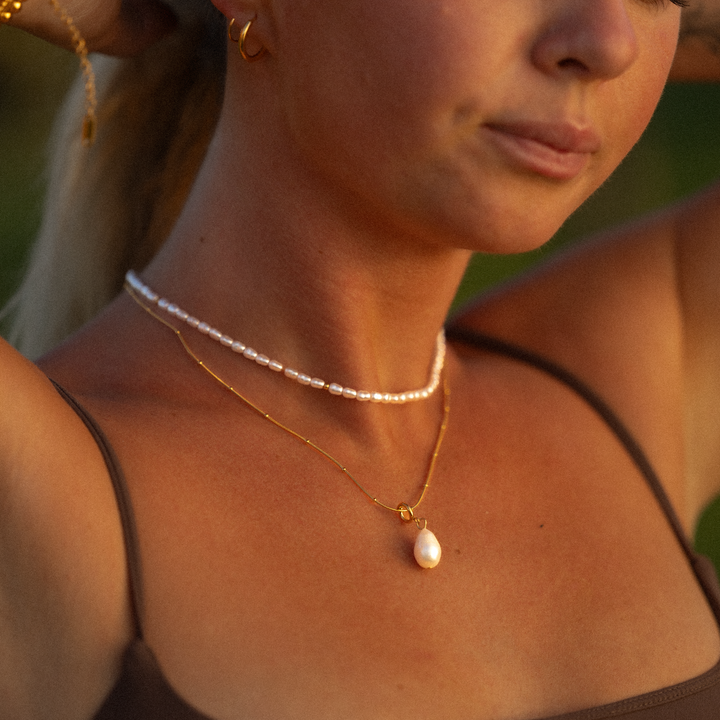 Choker Aloha en Perles et Or