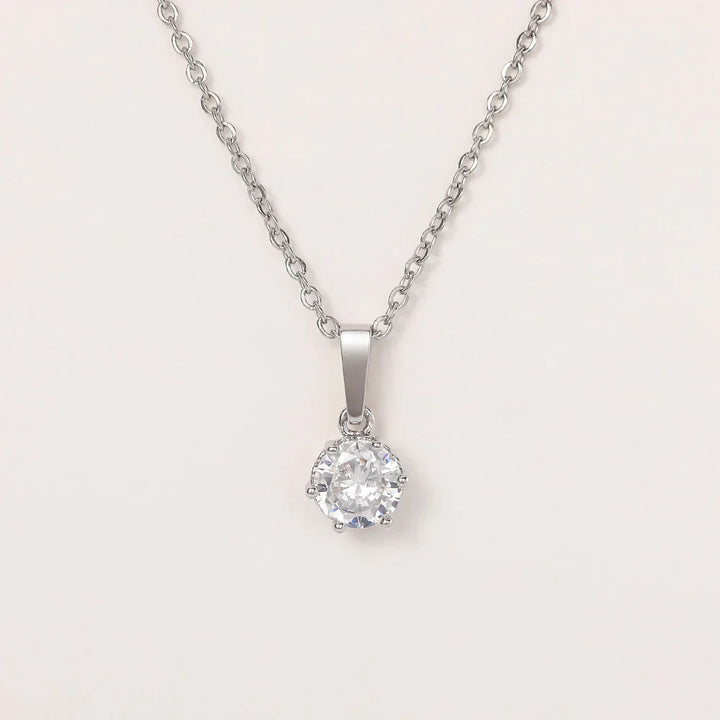 Classic Zirconium Pendant Necklace