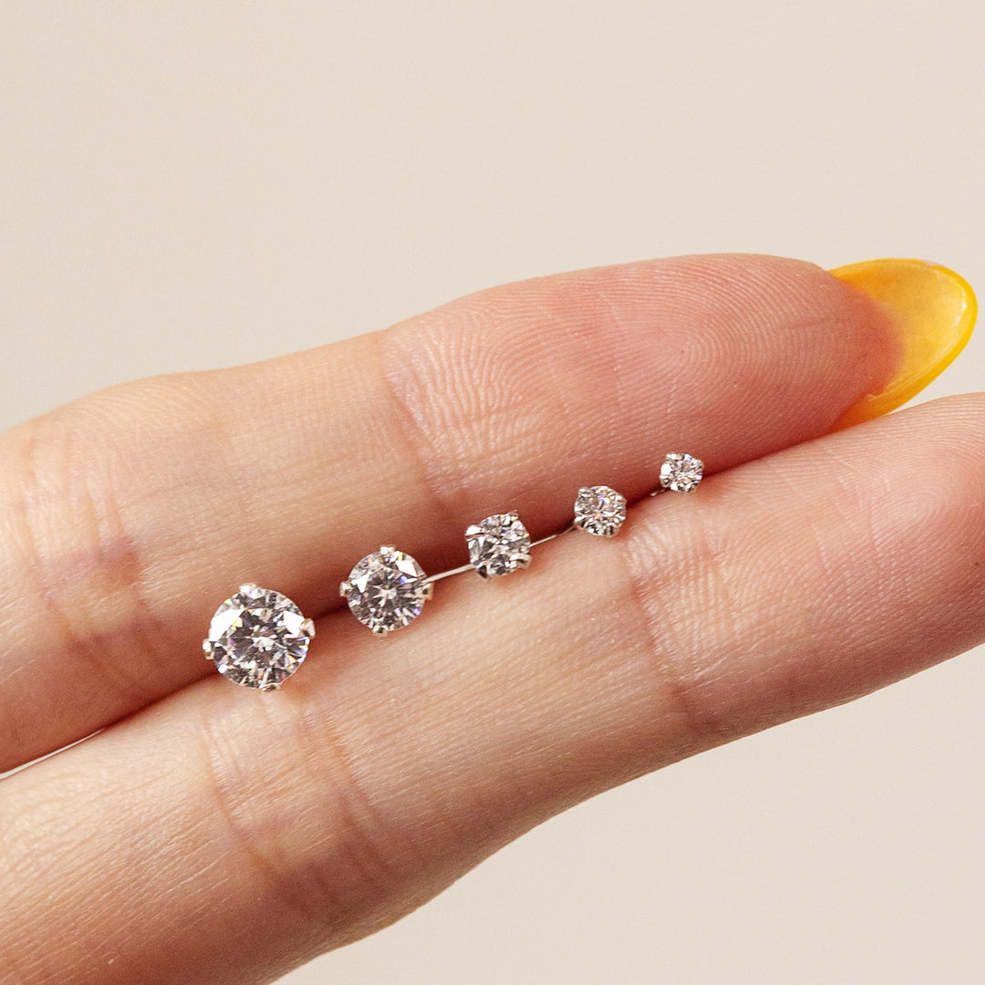 Boucles d'oreilles à clou Fae® en acier inoxydable 316L (ensemble de 5 paires)