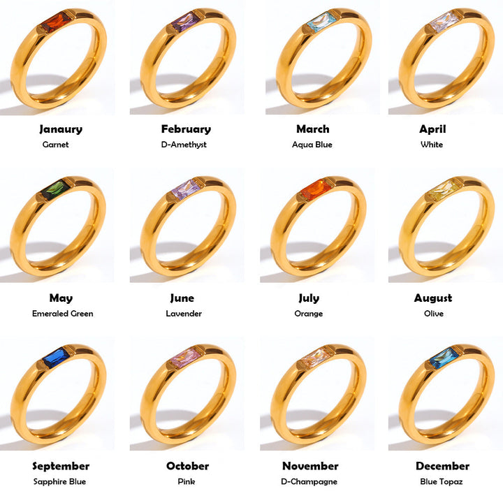 Birthstone Ring in Gemstone