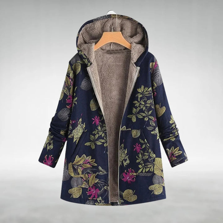 Fleural™ – Stylish Fleece Jacket with Floral Pattern