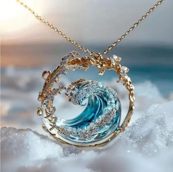 Ocean-Inspired Pendant Necklace
