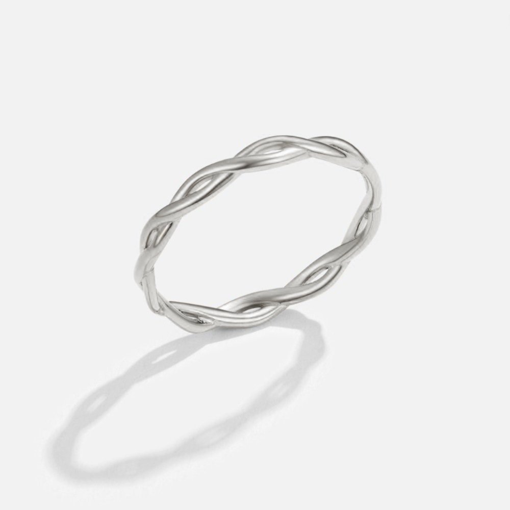 Infinity Spinning Ring 18K Silver