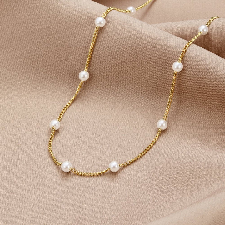 Queen Golden Pearl Necklace