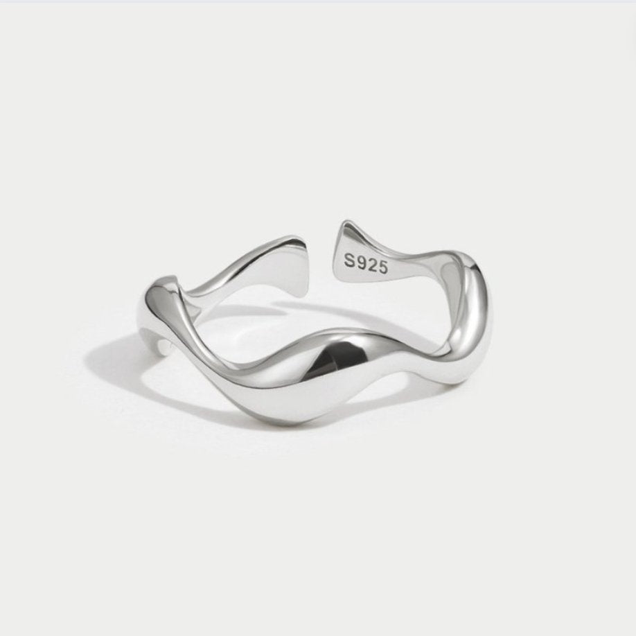 Silver Waves Ring