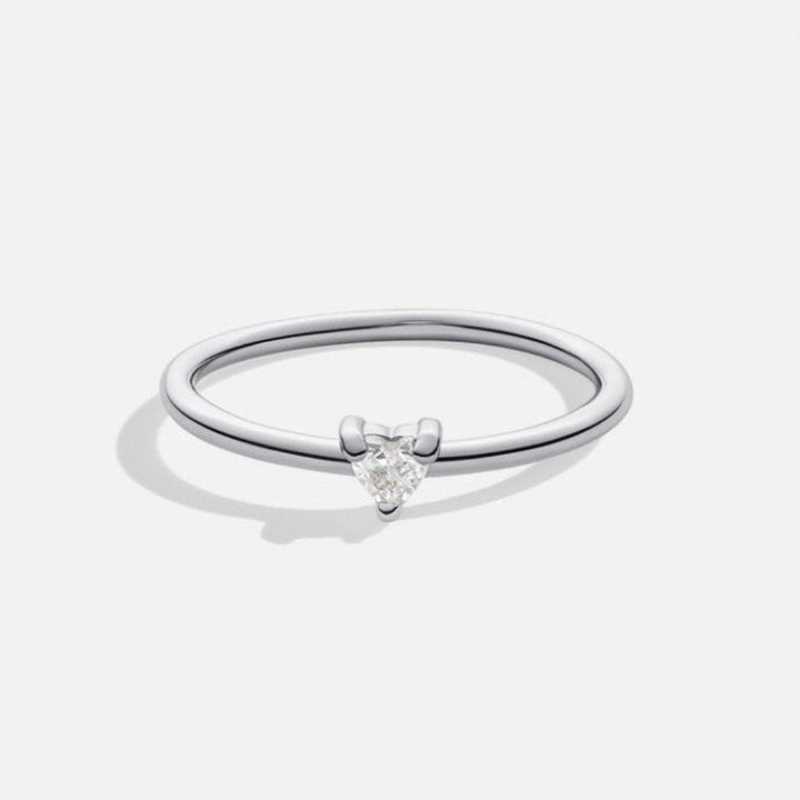 'Petit Amour' Heart-Shaped Crystal Ring